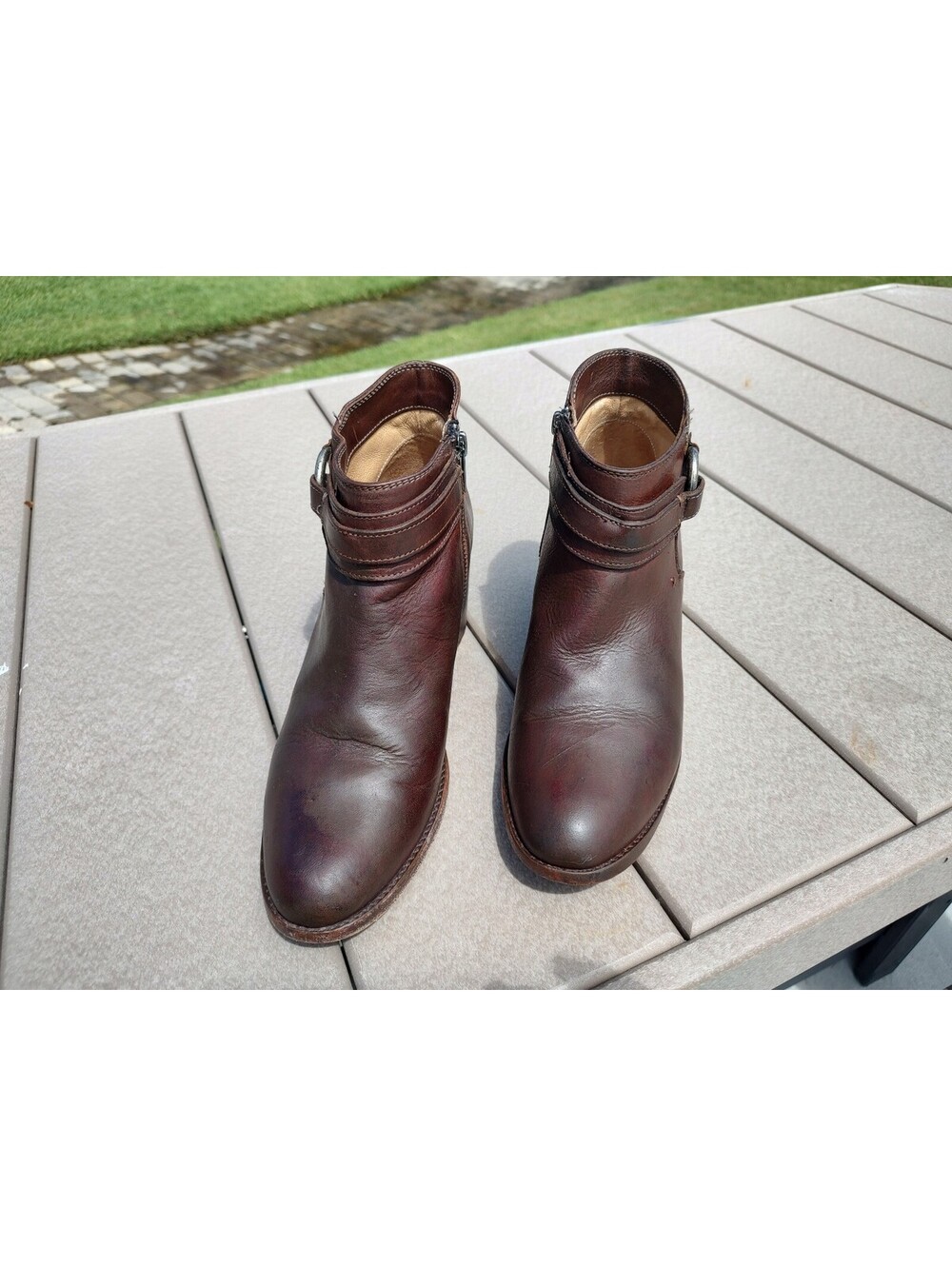 Frye Brown Leather Ankle Boots Size 10 #Western #FallFashionVibes #BohoChicStyle
